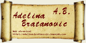 Adelina Bratanović vizit kartica